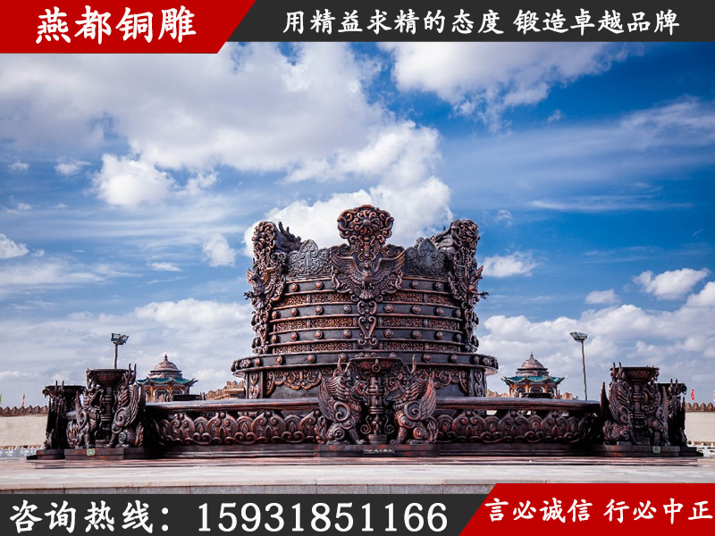 燕都銅雕銅雕案例——鄂爾多斯城市廣場(chǎng)鍛銅雕塑